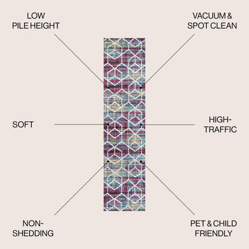 Tumbling Blocks Modern Geometric Area Rug 2